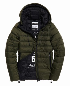 Superdry Eclipse Hooded Fuji Női Kabát Khaki | VTPBI0693